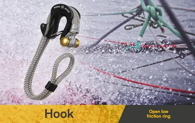 Antal Hook Open Low Friction Ring